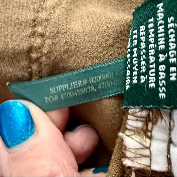 Lauren Classic Straight Corduroy Pants, size 12 - EUC - Picture 7 of 7